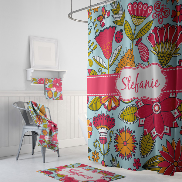 Wild Flowers Bath Towel Sets - 3-piece - In Context