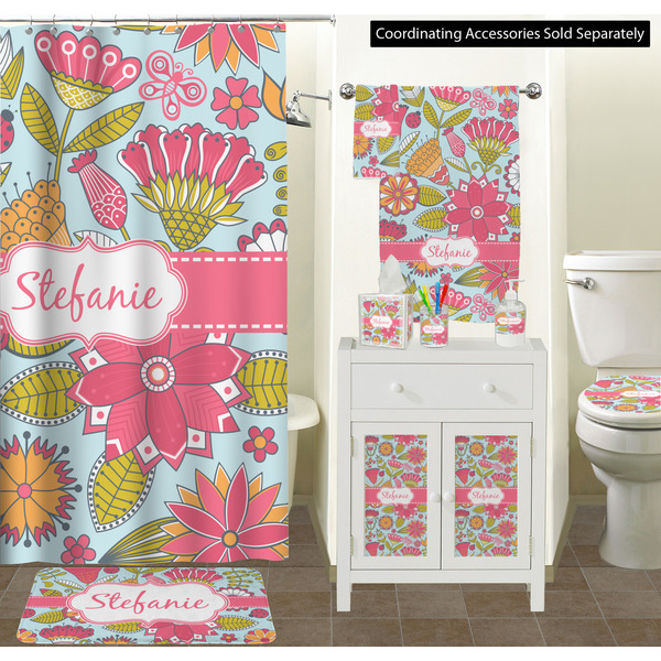 Wild Flowers Bathroom Scene