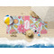 Wild Flowers Beach Towel Lifestyle