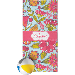 Wild Flowers Beach Towel (Personalized)