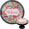 Wild Flowers Cabinet Knob (Black) (Personalized)
