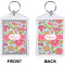 Wild Flowers Bling Keychain (Front + Back)