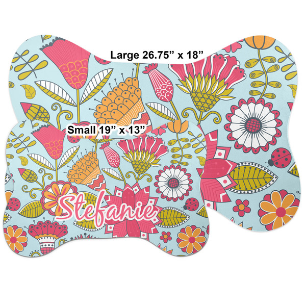 Wild Flowers Bone Shaped Mat Comparison