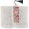 Wild Flowers Bookmark with tassel - In book