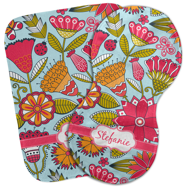 Custom Wild Flowers Burp Cloth (Personalized)