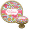 Wild Flowers Cabinet Knob - Gold (Personalized)