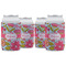 Wild Flowers Can Cooler (12 oz) - Set of 4 w/ Name or Text