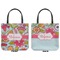 Wild Flowers Canvas Tote - Front and Back