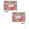 Wild Flowers Car Flag - 11" x 8" - Front & Back View