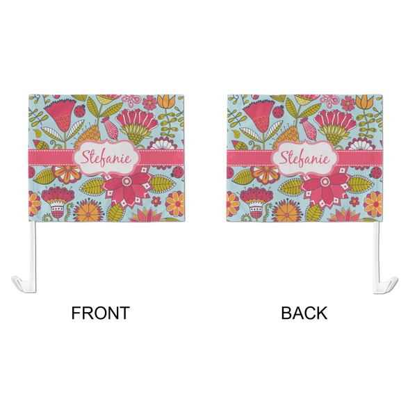 Wild Flowers Car Flag - Large - APPROVAL