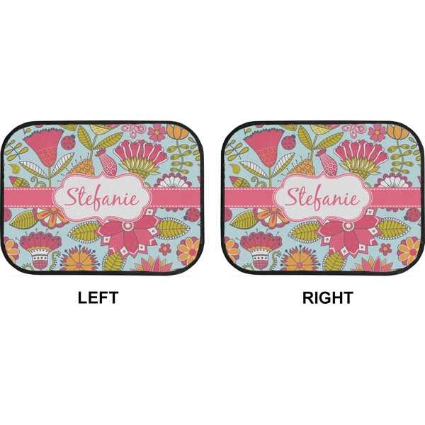 Wild Flowers Car Floor Mats (Back Seat) (Approval)