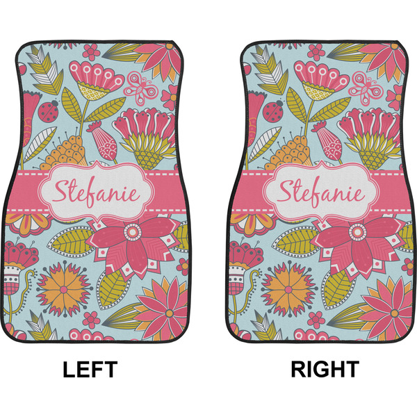 Wild Flowers Car Mat Front - Approval
