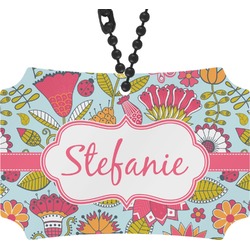 Wild Flowers Rear View Mirror Ornament (Personalized)