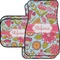 Wild Flowers Car Floor Mats Set - 2 Front & 2 Back (Personalized)
