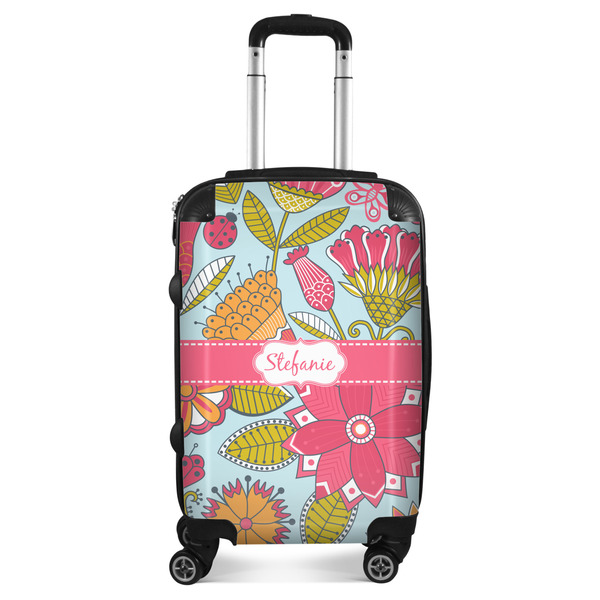 Custom Wild Flowers Suitcase (Personalized)