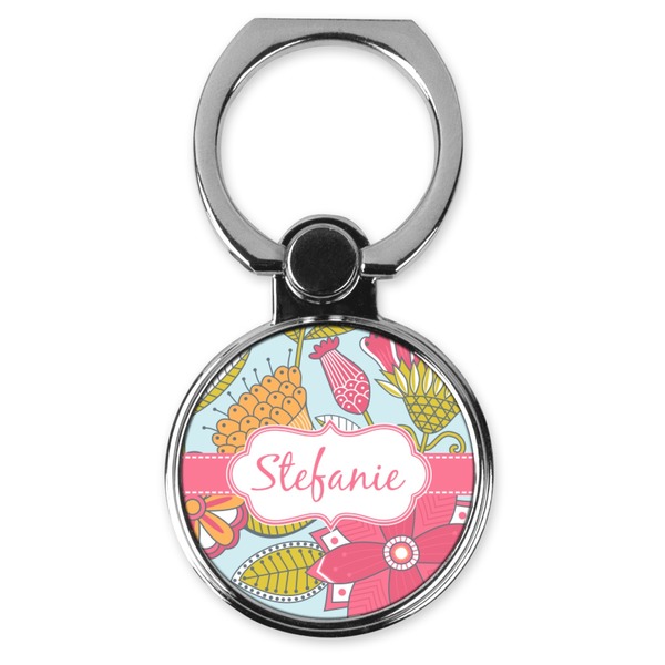 Custom Wild Flowers Cell Phone Ring Stand & Holder (Personalized)