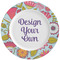 Wild Flowers Ceramic Dinner Plates (Set of 4) (Personalized)