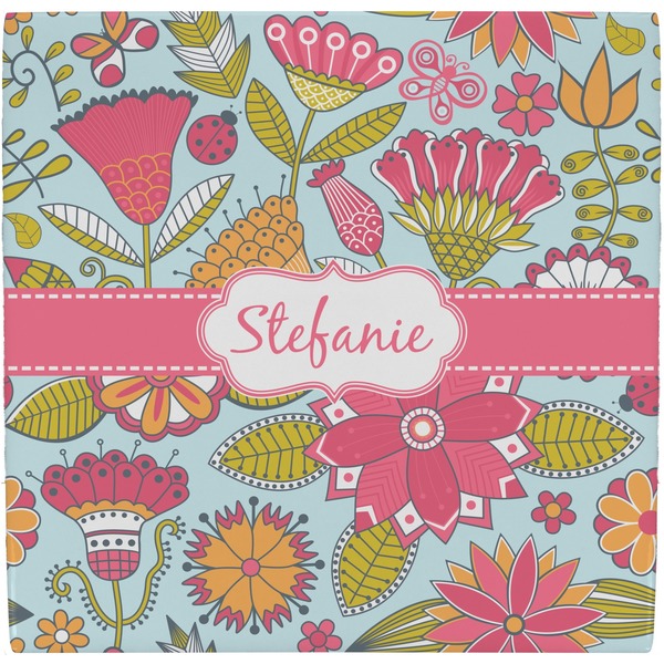 Custom Wild Flowers Ceramic Tile Hot Pad (Personalized)