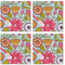 Wild Flowers Cloth Napkins - Personalized Lunch (APPROVAL) Set of 4