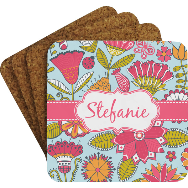 Wild Flowers Coaster Set (Personalized)