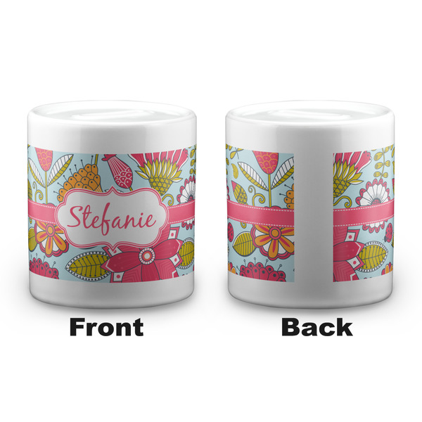 Wild Flowers Coin Bank - Apvl