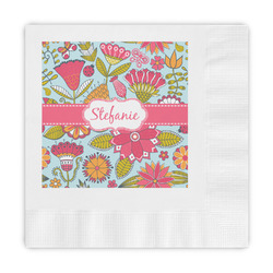 Wild Flowers Embossed Decorative Napkins (Personalized)