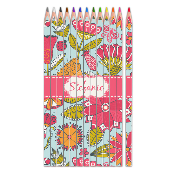 Custom Wild Flowers Colored Pencils (Personalized)
