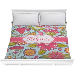 Wild Flowers Comforter - King (Personalized)