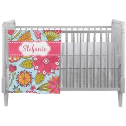 Wild Flowers Crib Comforter / Quilt (Personalized)