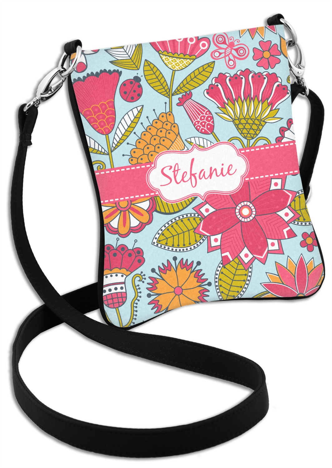 Wild Flowers Cross Body Bag Regular (Personalized) YouCustomizeIt