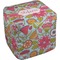 Wild Flowers Cube Poof Ottoman (Top)