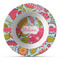Wild Flowers Plastic Bowl - Microwave Safe - Composite Polymer (Personalized)