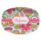Wild Flowers Plastic Platter - Microwave & Oven Safe Composite Polymer (Personalized)