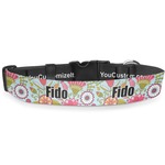 Wild Flowers Deluxe Dog Collar - Extra Large (16" to 27") (Personalized)