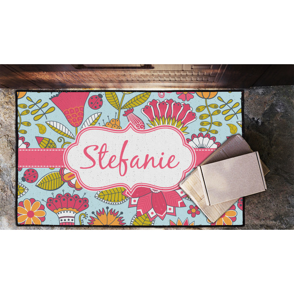 Wild Flowers Door Mat - LIFESTYLE (Lrg)