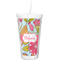 Wild Flowers Double Wall Tumbler with Straw (Personalized)