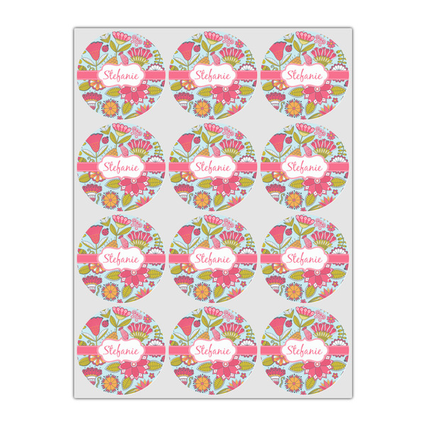 Wild Flowers Drink Topper - Small - Set of 12