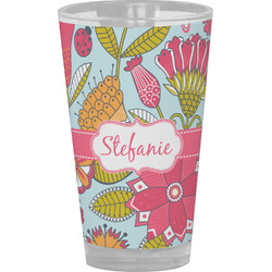 Wild Flowers Pint Glass - Full Color (Personalized)