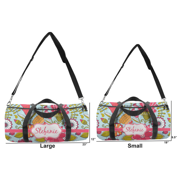 Wild Flowers Duffle Bag Small and Large