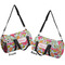 Wild Flowers Duffle bag large front and back sides