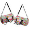 Wild Flowers Duffle bag small front and back sides