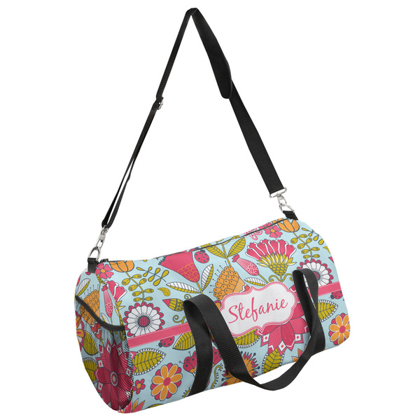Custom Wild Flowers Duffel Bag - Small (Personalized)