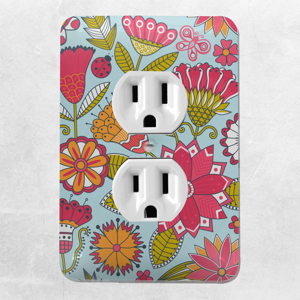 Wild Flowers Electric Outlet Plate - LIFESTYLE