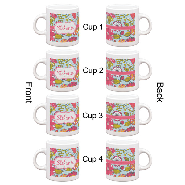 Wild Flowers Espresso Cup Set of 4 - Apvl