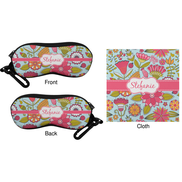 Wild Flowers Eyeglass Case & Cloth (Approval)