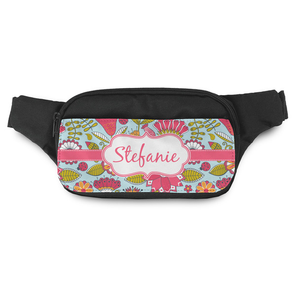 Custom Wild Flowers Fanny Pack - Modern Style (Personalized)