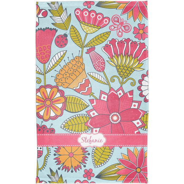 Wild Flowers Finger Tip Towel - Full View