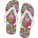 Wild Flowers Flip Flops - Small (Personalized)