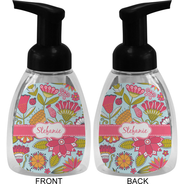 Wild Flowers Foam Soap Bottle (Front & Back)