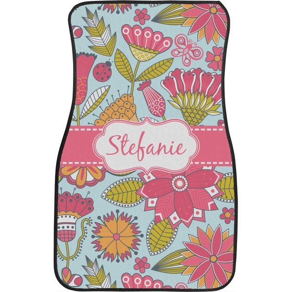 Wild Flowers Custom Car Floor Mats (Front Seat)